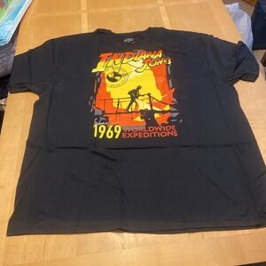 Indiana Jones Mens Shirt 1969 WorldWide Expeditions Size 3XL (54/56)
